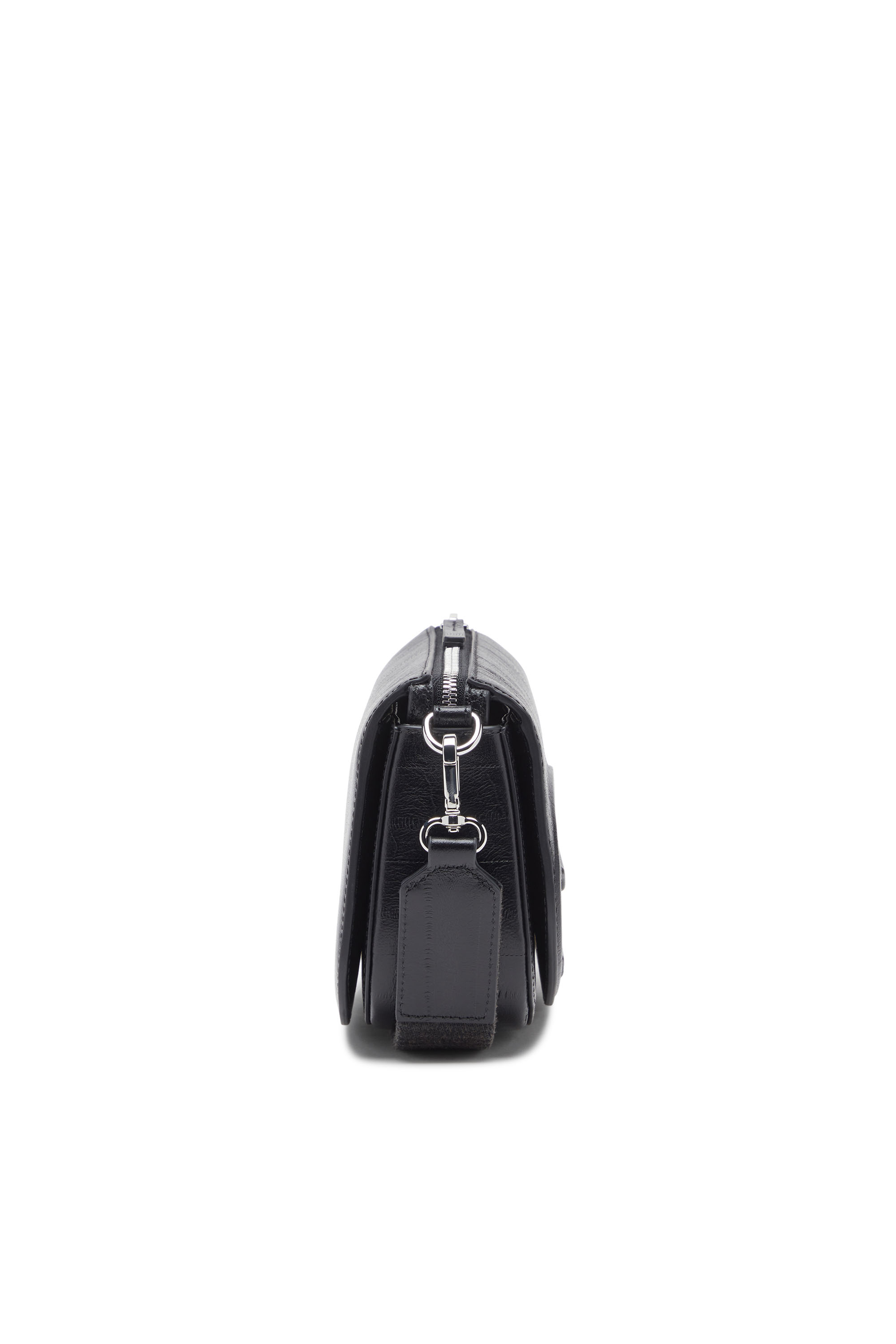Diesel - 1DR CAMERA BAG, Unisex's 1DR-Camera bag in eel-effect leather in Black - 4